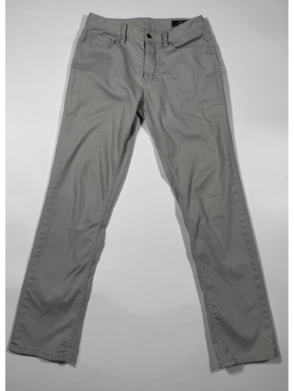 Vineyard Vines 5 Pocket Pants Mens 30x32 Gray Stretch Slim Fit